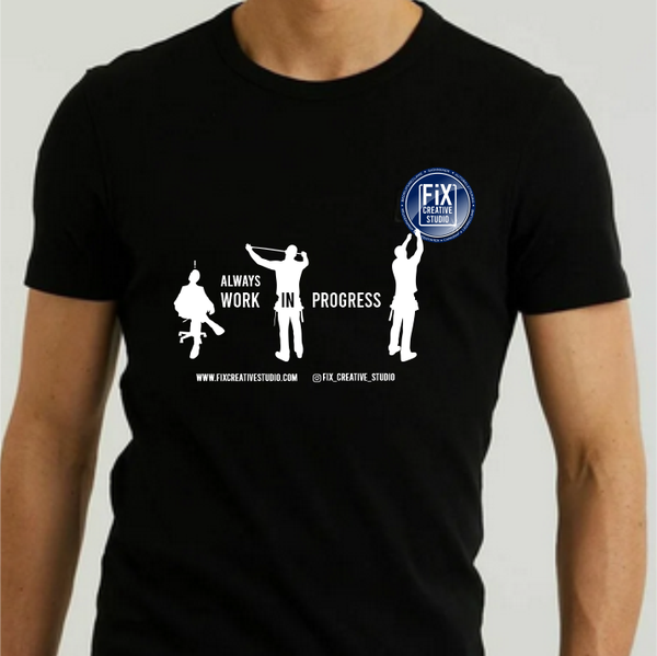 T-Shirt XL - eigen opschrift of borst- en rug bedrukking