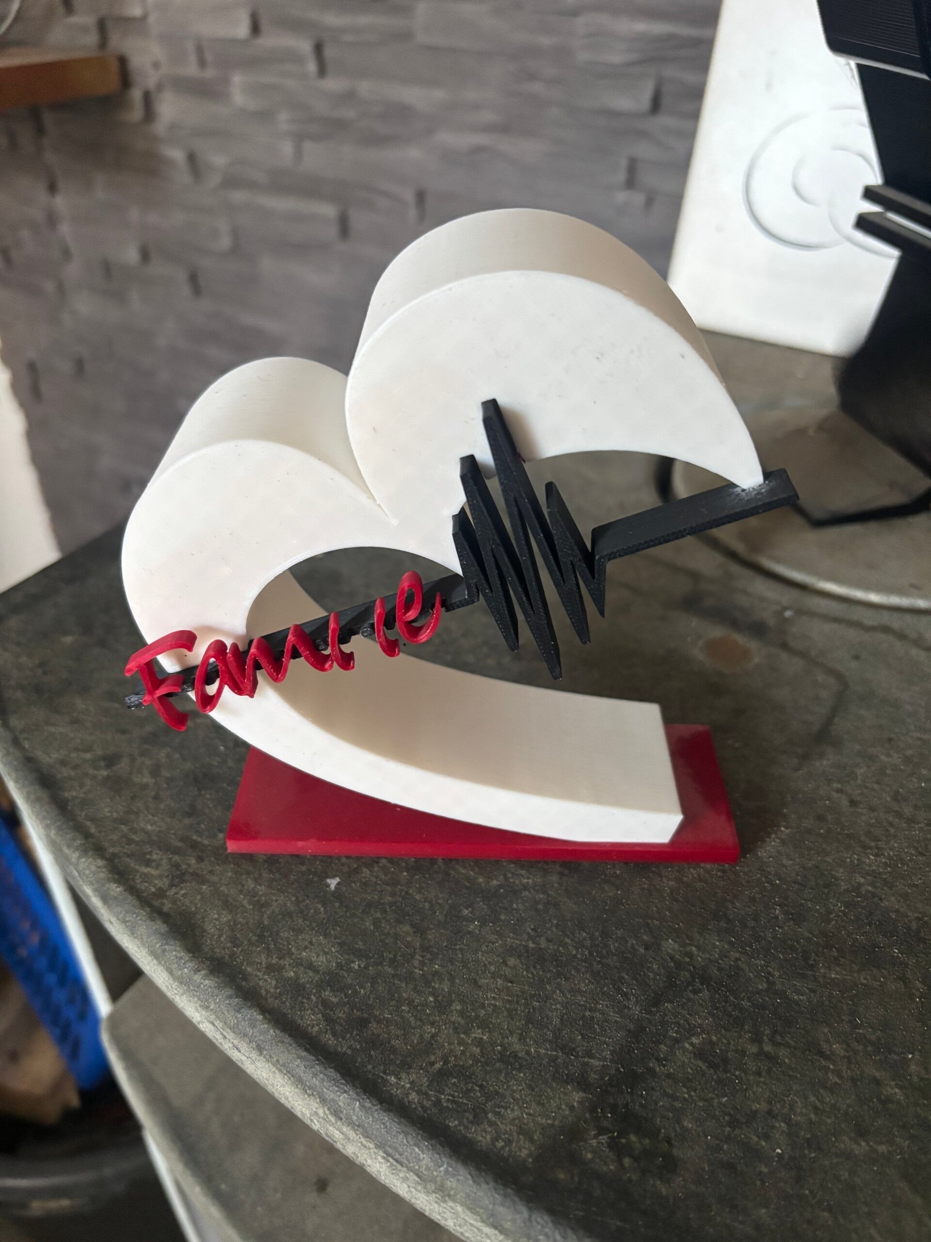 Herz mit Beschriftung