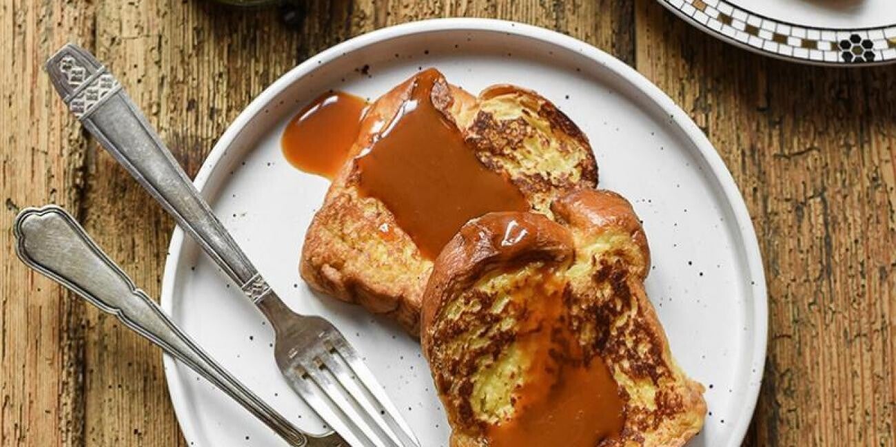 Brioche perdue caramel beurre salé