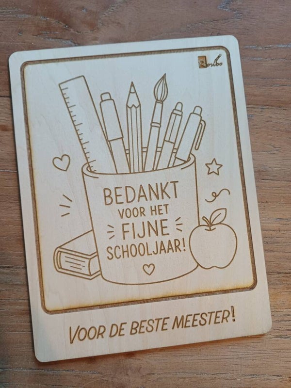 Kleurplaat - voor de beste juf/meester