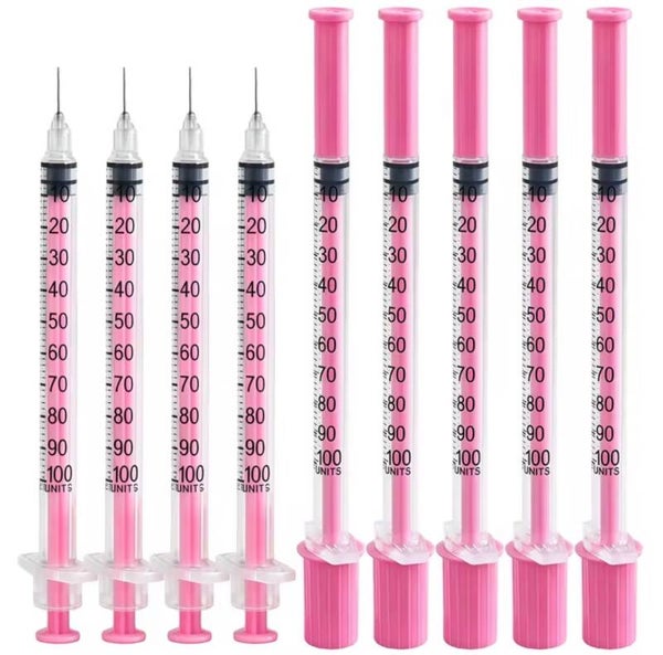 Pink Syringe -  31G 1ml 5/16 (8 mm)