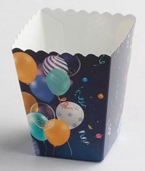 Pot pour Bonbons "Ballons" en carton  par lot de 6