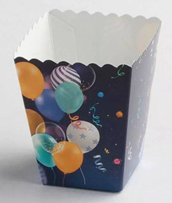 Pot pour Bonbons "Ballons" en carton  par lot de 6