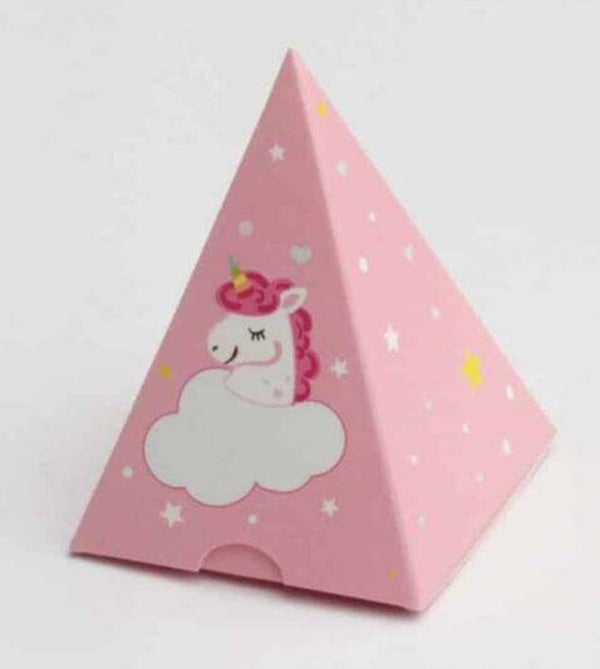 Mini pyramide Licorne 7x5x5cm  par lot de 10