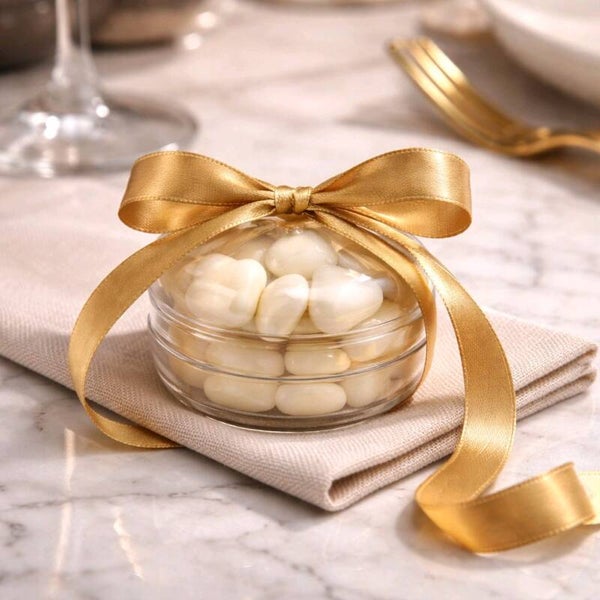 Macaron à dragées transparent