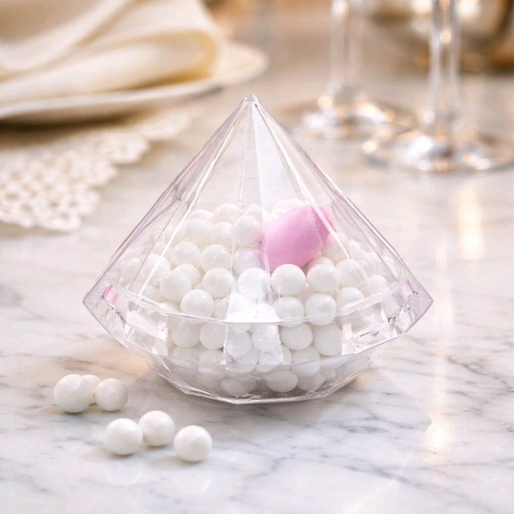 Diamant à dragées transparant