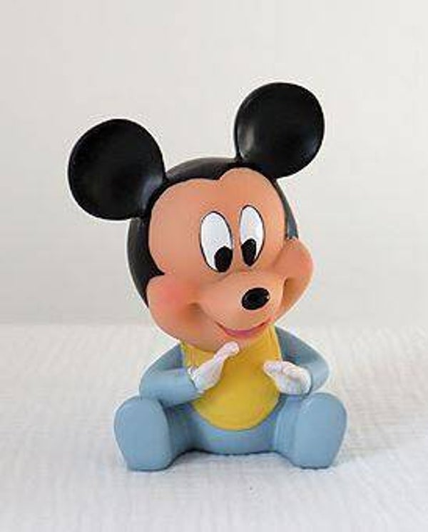 Figurine Baby Mickey en Pyjama en résine
