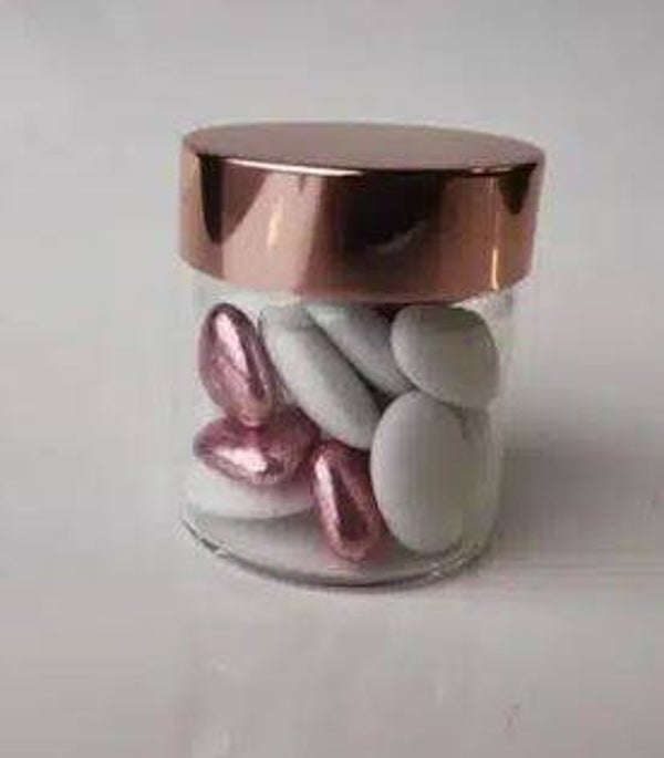 Pot à dragées en verre 5x5cm