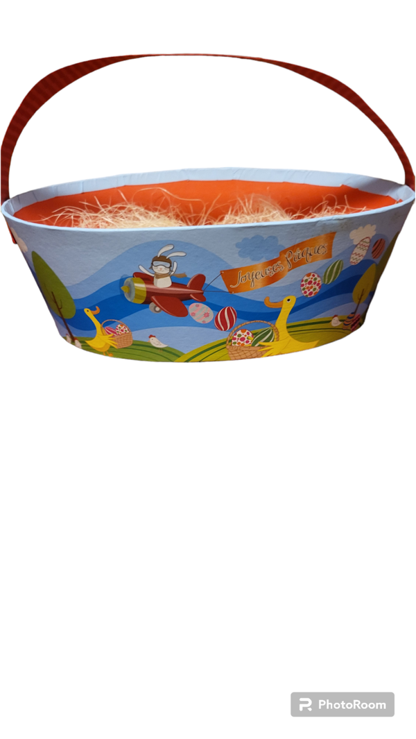 Panier en carton ovale vide  25x18cm