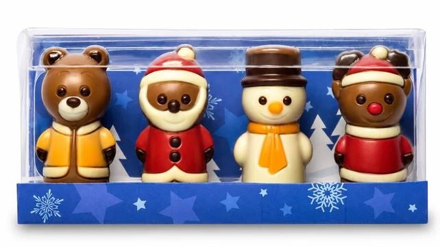 Mini coffret chocolats de Noël 40gr  par lot de 9 mini coffrets