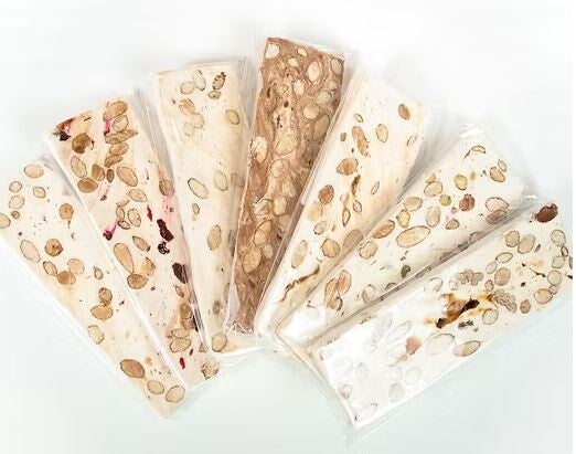 Lot découverte : 7 barres de nougats différents goûts 7x80gr