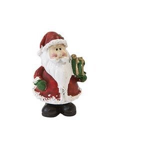 Père Noël avec cadeau en résine   5x3cm