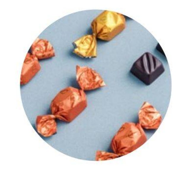 Sachet de Papillottes chocolat lait ou noir   100gr