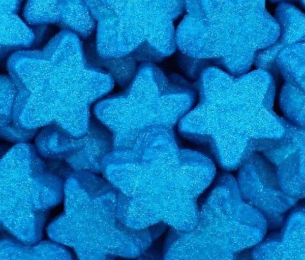 Marshmallows Etoiles bleu   50gr