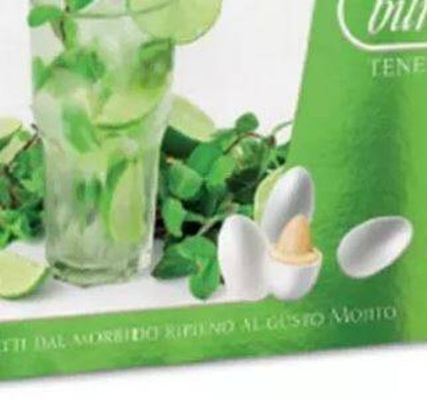 Dragée amande enrobée chocolat blanc arôme Mojito 1 kg