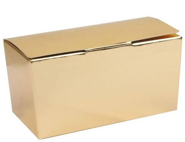 Ballotin de chocolats doré vide  pour 250gr    14,5x7,5x7cm