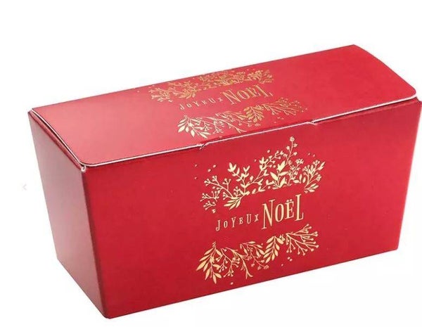 Ballotin rouge "Joyeux Noël" vide pour 150gr chocolats