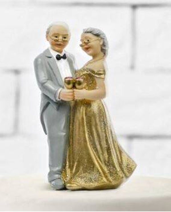 Figurine "Mariage Noces d'Or"  en résine