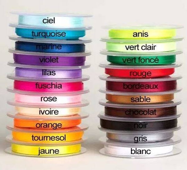 OFFRE : 1 bobine Ruban en satin 6mm x 25m