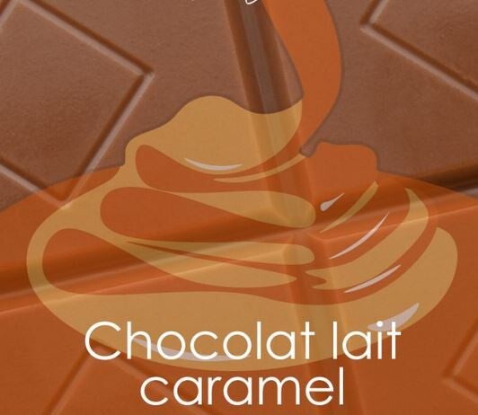 Tablette chocolat lait caramel 80gr par lot de 5