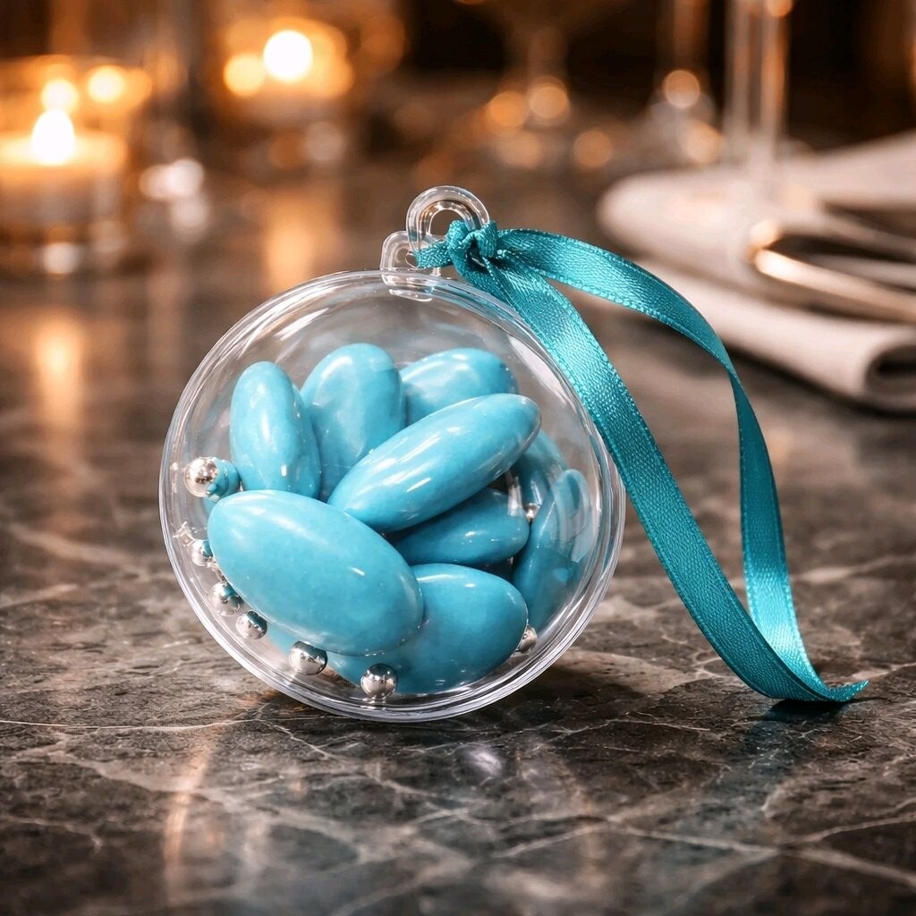 Boule à dragées transparente