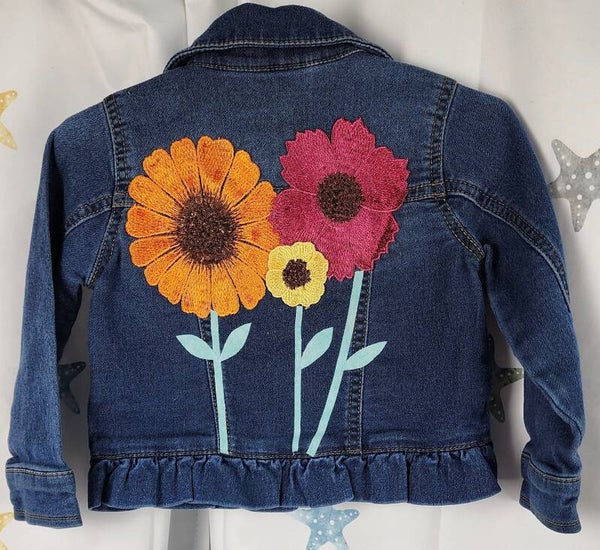 Toddler jacket - floral - size 24 mos