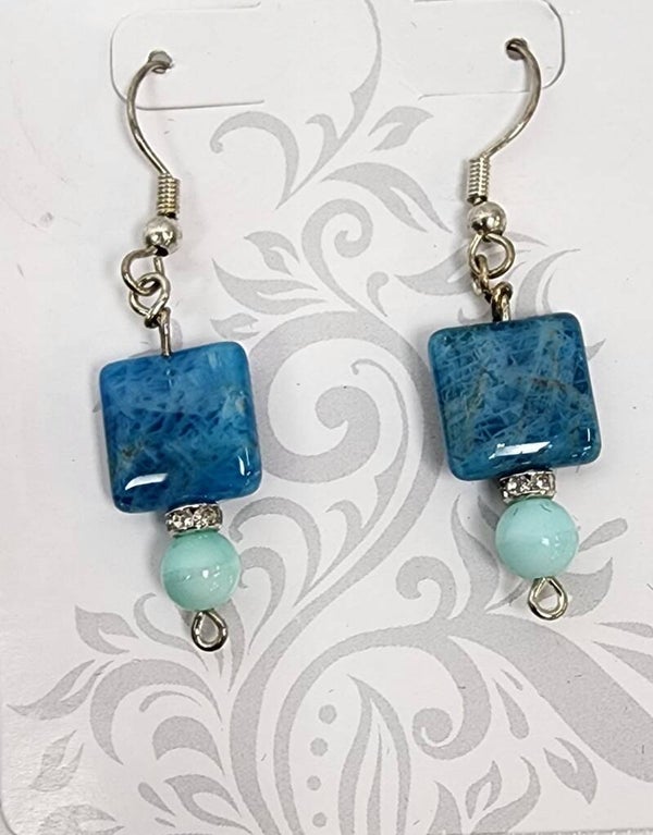 Earrings - blue