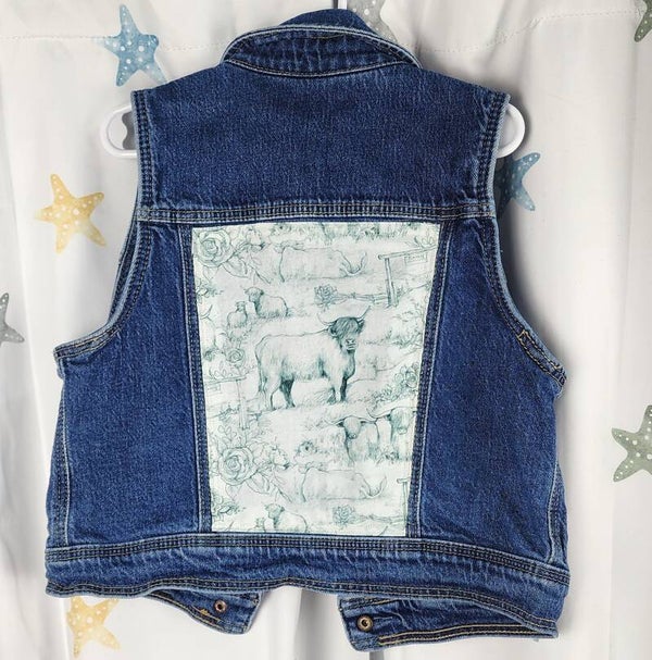 Kid’s Denim vest - cow- size 7/8