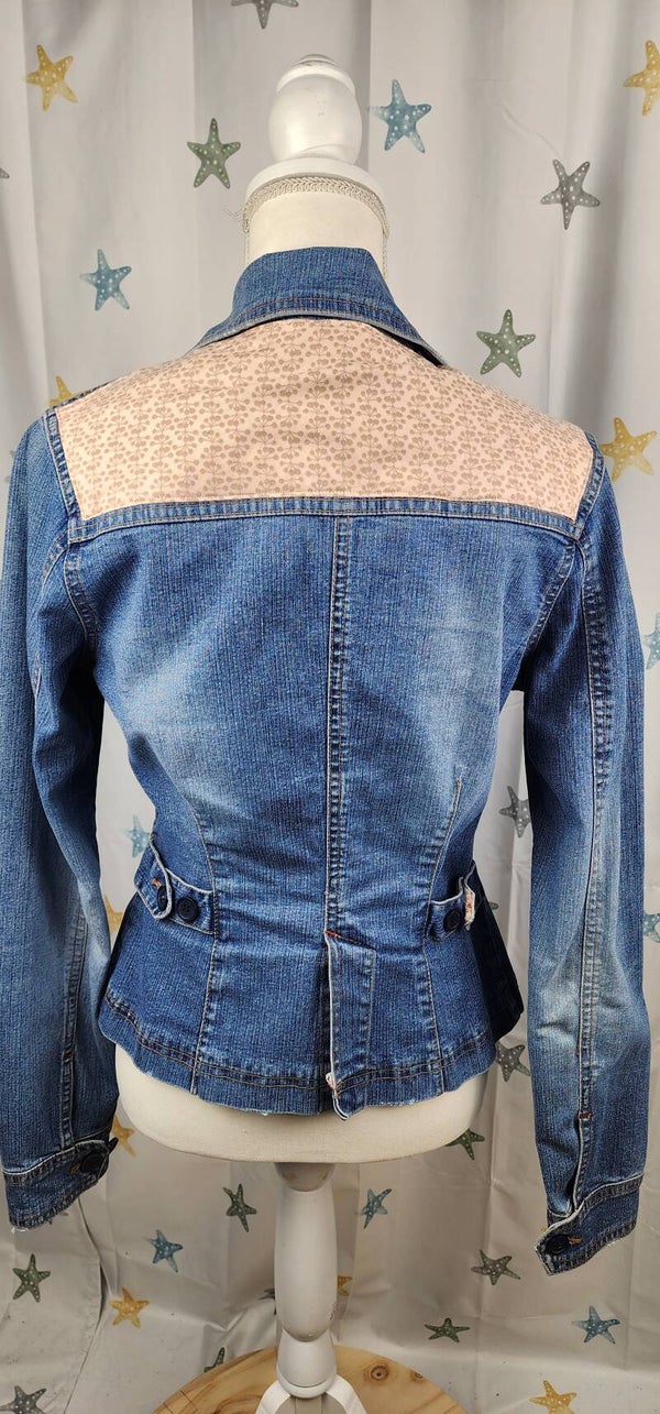 Denim jacket - beige - Size med