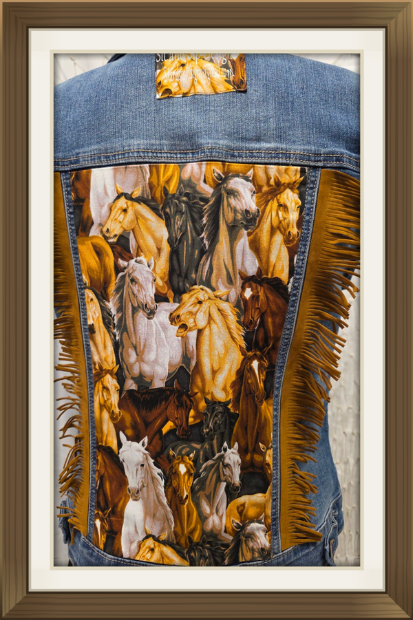 Upcycled horse vest