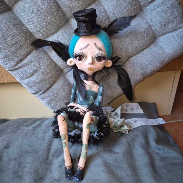 Eukalyptus Mädchen, Artdoll, Ooak Doll