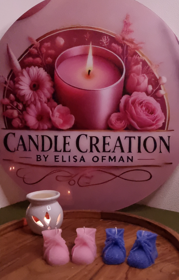 Baby Shoe Candles