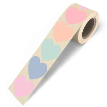 Stickers | Pastel Hartjes | 10 Stuks
