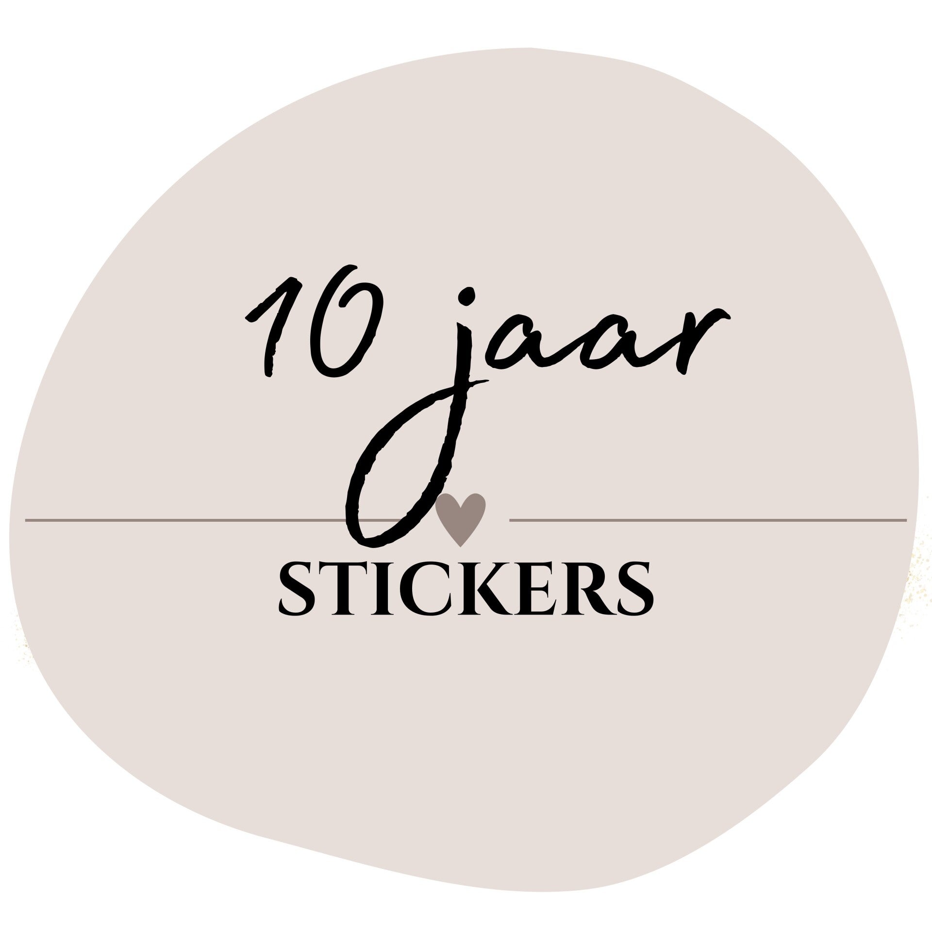 Leeftijdstickers 10 jaar