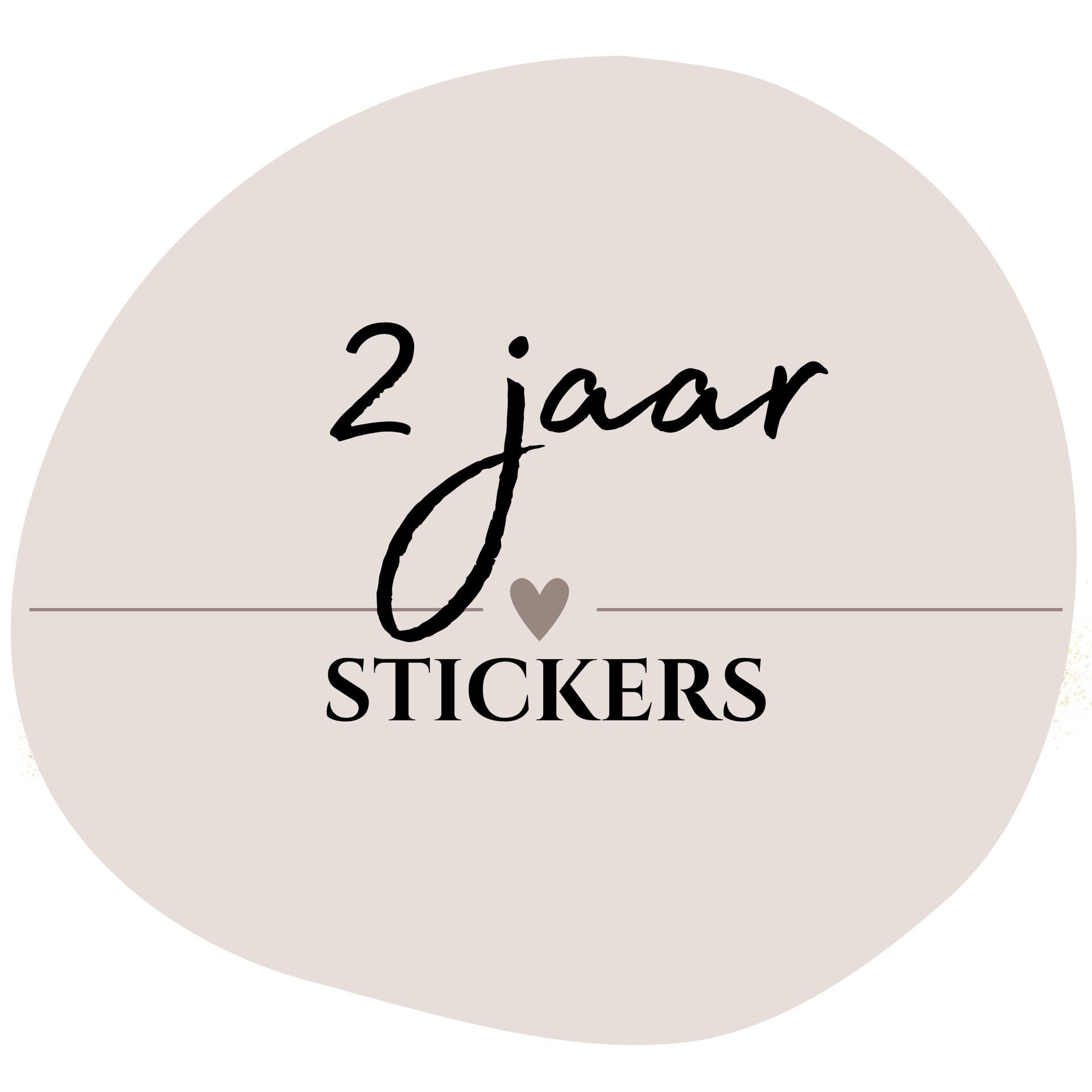 Cadeaustickers 2 jaar