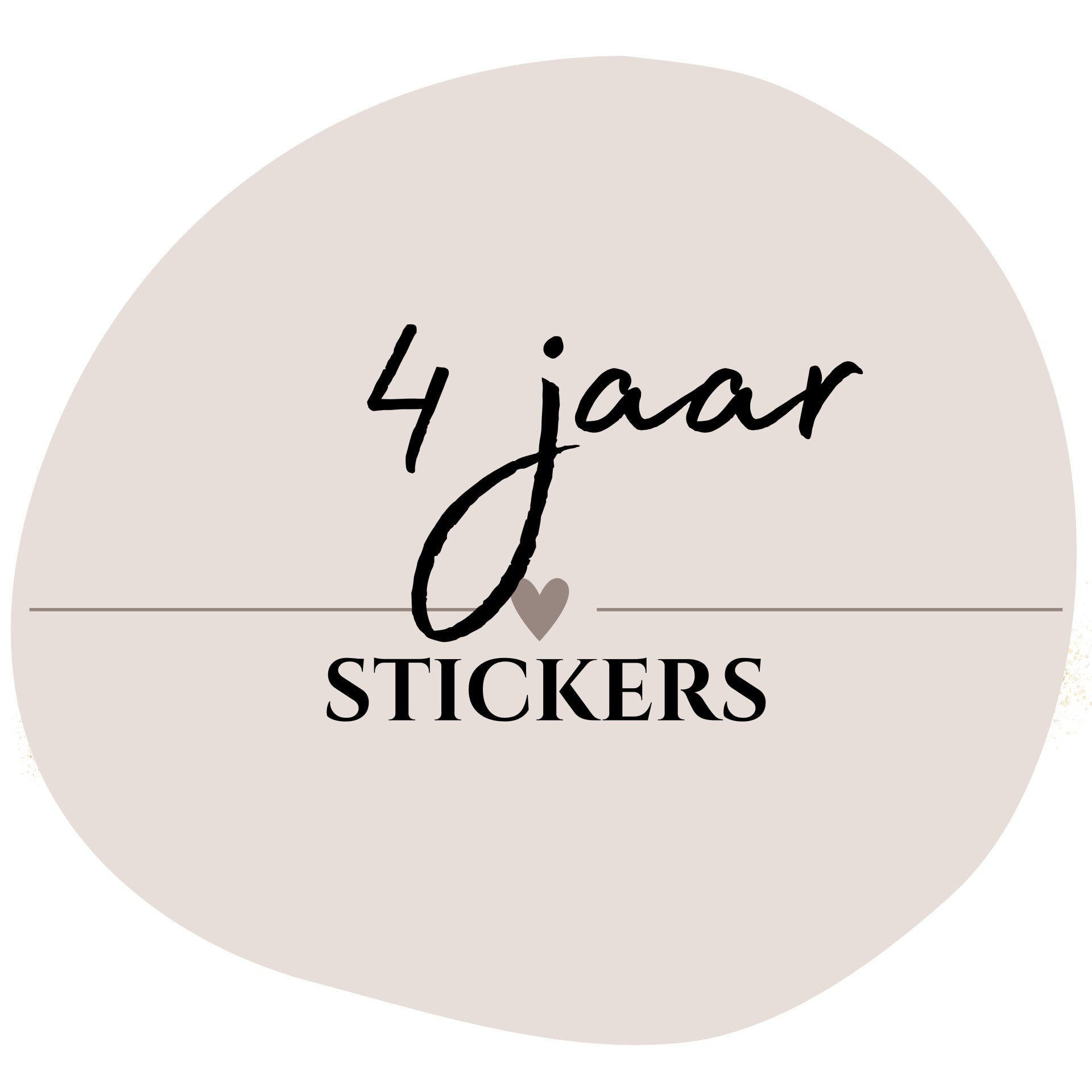 Cadeaustickers 4 jaar