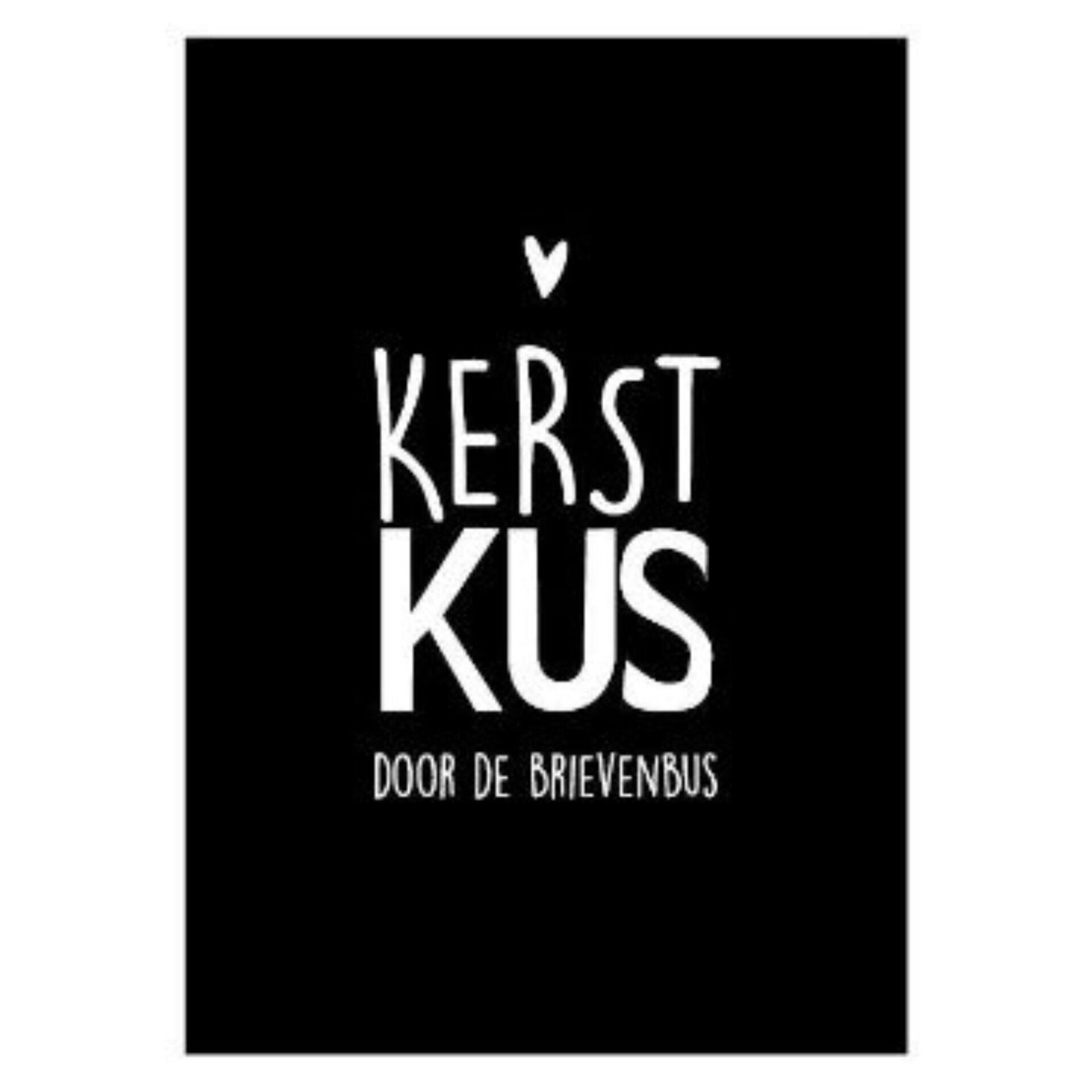 Kerst | Wenskaart | Kerstkus Door De Brievenbus