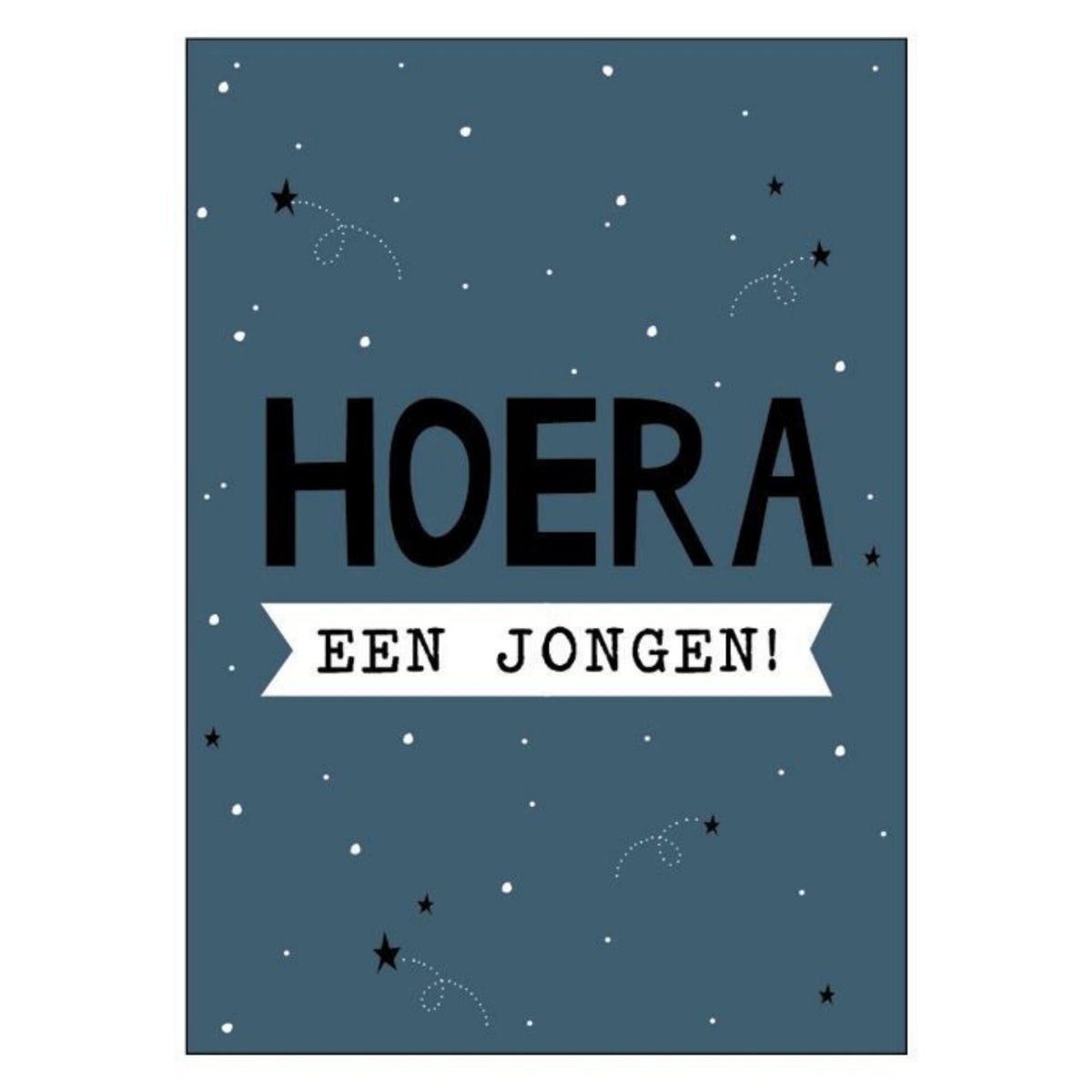 Hoera Een Jongen | Wenskaart Geboorte Zoon | Rechtstreeks Versturen