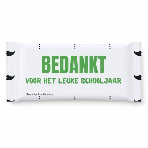 Bedankt Chocolade Reep voor Meester | Leuk Schooljaar Cadeau | 100 Gram