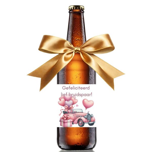 Gefeliciteerd lief bruidspaar |  Bier Cadeau