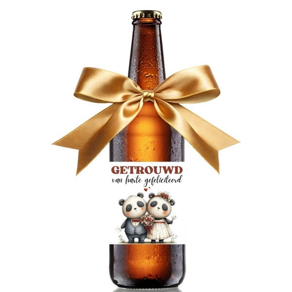Getrouwd | Van harte gefeliciteerd |  Bier Cadeau