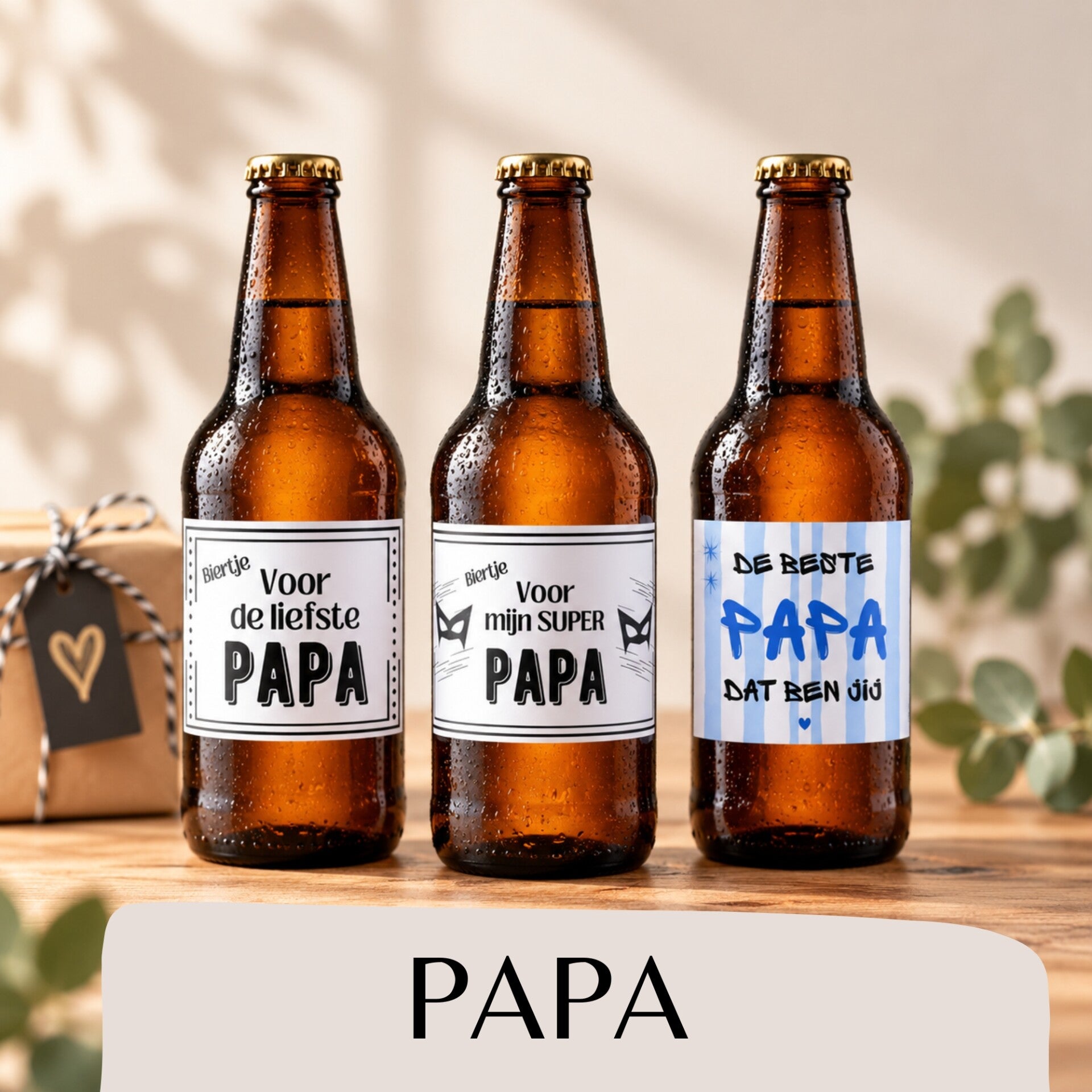 Papa bieretiketten
