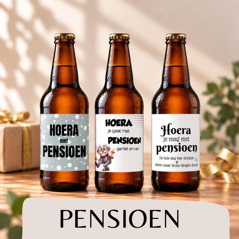 Pensioen bieretiketten