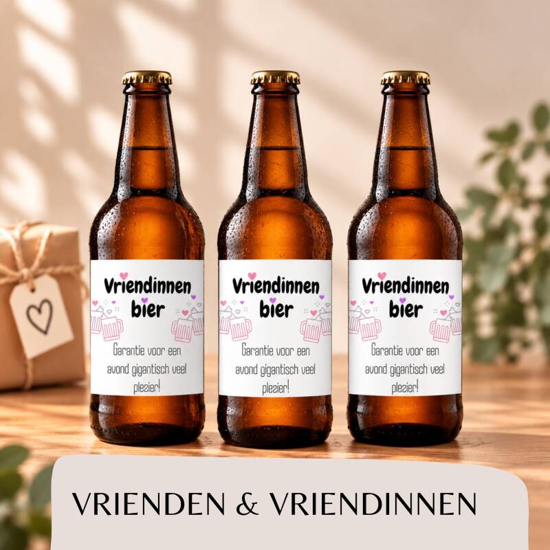Vrienden en vriendinnen bieretiketten