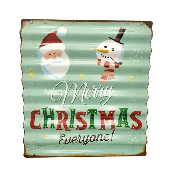 Kerst | Emaille Tekstbord Wandbord | Decoratie