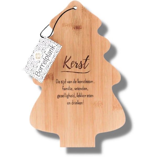Kerst | Serveerplank | Borrelplank | Kerstboom | 30 x 20 cm