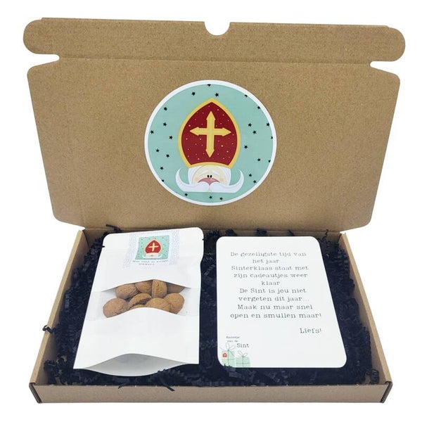 Sinterklaas | Ingepakt cadeau | Brievenbus Kadootje | Pepernoten Gedicht