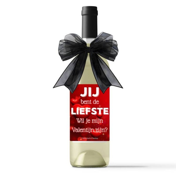 Jij bent de liefste | Wil je mijn Valentijn zijn? | Wijncadeau
