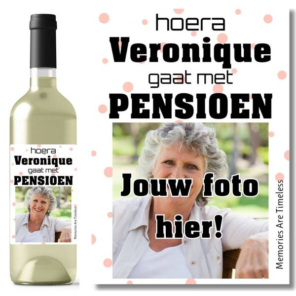 Wijnetiket | Gepersonaliseerd met foto