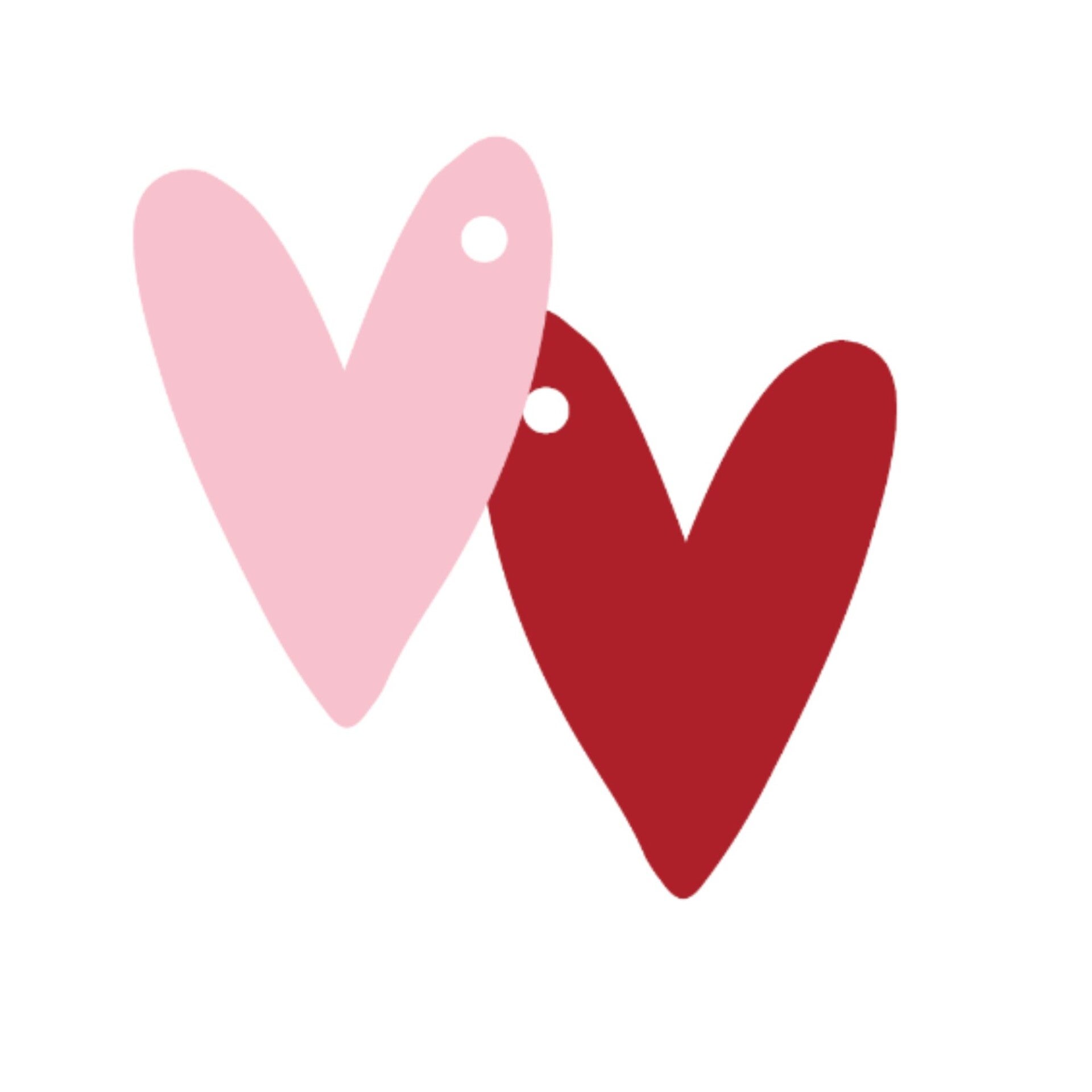 Cadeaulabel | Hart | Dubbelzijdig